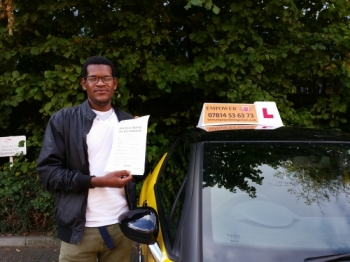 Learning to drive with kal was a great experience. He is very professional and friendly. Many thanks for helping me pass my test. I would definitely recommend you to anyone who wants to pass their test quickly.

Thanks Kal

Cleon...