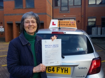 Just passed my driving test at the age of 67 Thanks Kal You have been unbelievably helpful encouraging and patient and most of all Iacute;ve really enjoyed my lessons Thanks for being an amazing teacher I will definitely recommend you to anyone looking for a driving instructor Susan