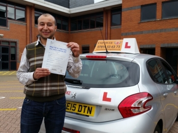 Kal is an outstanding professional driving instructorHe Helped me throughout my learning journey As well as being a good instructorhe is good at boosting Learner driversacute; confidence and enhancing their driving skills I passed 1st time with just 4 minors Credit to kal I would highly recommend him to any one looking to pass their test quickly with minimum cost