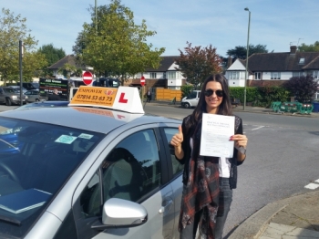 I want to thank you once again for your excellent instruction and expertise throughout my driving lessons Youacute;ve been extremely patient and understanding throughout helping me pass my test first time I have enjoyed my lessons and I will be recommending you to anybody who is looking for an instructor