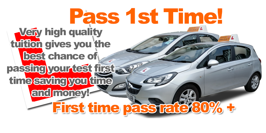 Driving instructor Barnet giving you a GREAT chance of passing FIRST TIME